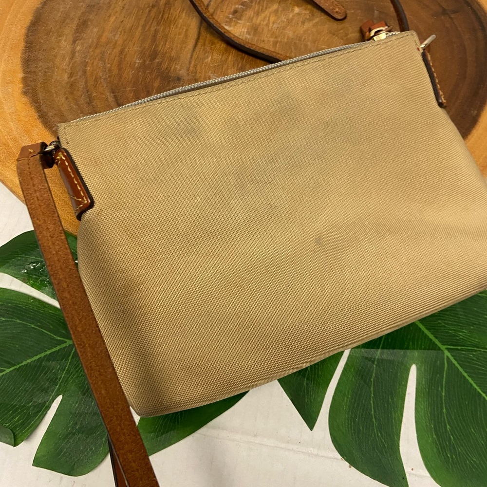 Dooney & Bourke Tan Canvas Crossbody Bag - image 6